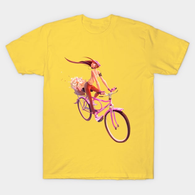 Bike girl T-Shirt by tiagosousa